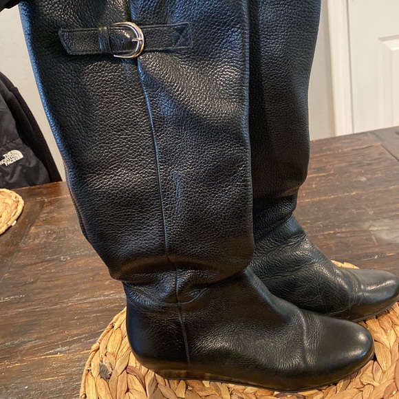 Black Leather Steve Madden Intyce Boots in size 5.5 - Picture 6 of 6